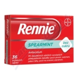 Rennie Spearmint bez cukru por. tbl. mnd. 36