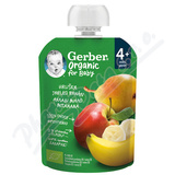 Gerber Hru�ka jablko a ban�n kapsi�ka BIO 90g 4m+