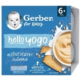 Gerber Hello yogo ml. dezert su�enkov� 4x100g 6m+