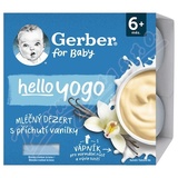 Gerber Hello yogo ml. dezert vanilkov� 4x100g 6m+