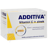 Additiva Vitamin C + zinek tob. 80