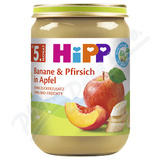 HiPP Jablka s banny a broskvemi BIO 4-6m 190g