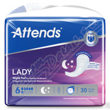 Vlo�ky absorp�n� Attends Lady Night Pad 6 30ks