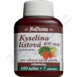 MedPharma Kyselina listov 400mcg tbl. 107